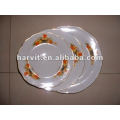 Alta Qualidade Redonda White &amp; Variável Decor Cut Edge Porcelain Soup Plates